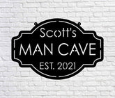 Personalized Metal Man Cave Sign, Man Cave Decor, Man Cave Metal Signs, Mancave Sign, Personalized Man Cave Sign Metal, Custom Man Cave Sign Laser Cut Metal Signs Custom Gift Ideas