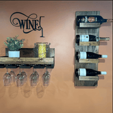 Wine glass home decor sign for kitchen Metal House Sign Laser Cut Metal Signs Custom Gift Ideas