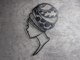 African Woman Decor Wall Art Cut Metal Sign Laser Cut Metal Signs Custom Gift Ideas