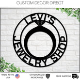 Jewelry Shop Sign, Personalized Jeweler Sign, Gift For Jeweler, Jewelry Shop Decor, Jewelry Business Sign, Personalized Custom Jewelry Sign Laser Cut Metal Signs Custom Gift Ideas