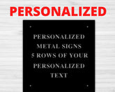 Metal Signs Custom, Personalized Metal Sign, Metal Signs Personalized, Customized Metal Signs, Custom Metal Sign, Custom Signs, Metal Sign Laser Cut Metal Signs Custom Gift Ideas