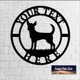 Chihuahua Dog Sign, Metal Sign, Dog House, Dog Sign, Entrance Sign, Art Decor, Metal Art, Personalized Dog Sign, Custom Text Dog Sign Laser Cut Metal Signs Custom Gift Ideas