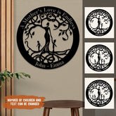 A Mother's Love Is Endless Tree Of Life Metal Art, Custom Mother's Day Gift Laser Cut Metal Signs Custom Gift Ideas