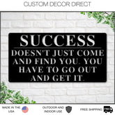 Motivational Sign, Personalized Quote Sign, Sign For Entrepreneur, Motivational Decor, Custom Metal Sign, Quote Sign, Enter Your Quote, Sign Laser Cut Metal Signs Custom Gift Ideas