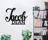 Custom Name Sign, First & Last Name, Personalized Name Sign, Handwritten Font Personalized Metal Name Sign, Metal Name, Childrens Name Sign, Laser Cut Metal Signs Custom Gift Ideas