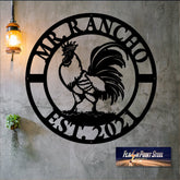 Aeticon PrintPrint Rooster Farm Metal Sign, Cock, Custom, Farmer Sign, Personalized, Established, Plasma Cut Steel Sign, Metal Art, Farmhouse Laser Cut Metal Signs Custom Gift Ideas