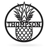 Pineapple Monogram, Cut Metal Sign, Metal Wall Art, Metal House Sign Laser Cut Metal Signs Custom Gift Ideas