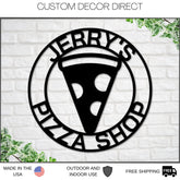 Pizza Shop Sign, Personalized Pizza Sign, Pizza Shop Decor, Custom Pizza Shop Sign, Pizza Stand Open Sign, Business Pizza Sign Laser Cut Metal Signs Custom Gift Ideas