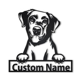Personalized Labrador Retriever Dog Metal Sign Art, Custom Labrador Retriever Metal Sign, Birthday Gift, Animal Funny, Father's Day Gift, Laser Cut Metal Signs Custom Gift Ideas