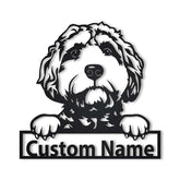 Personalized Goldendoodle Dog Metal Sign Art, Custom Goldendoodle Dog Metal Sign, Goldendoodle Dog Gifts Funny, Dog Gift, Animal Custom, Laser Cut Metal Signs Custom Gift Ideas