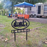 Travel Trailer With Personalized Name Metal Sign Staked Camping Site Marker Customized Name Steel Camper Sign Laser Cut Metal Signs Custom Gift Ideas