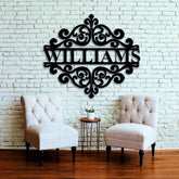 Personalized Family Name Metal Sign, Metal Family Wall Decor, Last Name Metal Sign, Door Hanger, Housewarming Gift, Wedding Gift For Bridal Laser Cut Metal Signs Custom Gift Ideas