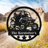 Sidebyside Personalized Family Name, Atv Off Road Metal Laser Cut Metal Signs Custom Gift Ideas