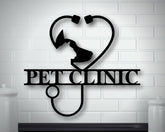 Personalized Metal Animal Clinic Sign, Metal Animal Care Sign, Custom Metal Vet Sign, Personalized Clinic Sign, Custom Vet House Decor Laser Cut Metal Signs Custom Gift Ideas
