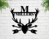 Personalized Deer Sign, Last Name Family Sign, Gift For Him, Fathers Day Gift, Metal Hunting Cabin Sign, Deer Hunter Sign, Deer Sign,hunting, Laser Cut Metal Signs Custom Gift Ideas