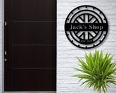 Personalized Metal Tire Sign, Tire Shop Sign, Workshop Metal Signs, Personalized Shop Sign, Mechanic Party Decor, Laser Cut Metal Signs Custom Gift Ideas