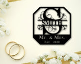 Mr & Mrs Sign, Custom Wedding Name Sign, Mr And Mrs Metal Name, Personalized Last Name Sign, Wedding Gift, Anniversary Gift, Custom Family, Metal Laser Cut Metal Signs Custom Gift Ideas