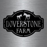 Metal Farm Sign , Donkeys Personalized Family Name Metal Sign Housewarming Gift Wedding Gift Personalized Gift, Laser Cut Metal Signs Custom Gift Ideas
