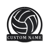 Personalized Volleyball Monogram Metal Sign Art, Custom Volleyball Metal Sign, Hobbie Gifts, Sport Gift, Birthday Gift, Laser Cut Metal Signs Custom Gift Ideas