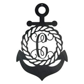 Initial Anchor Monogram Customized Metal Signs, Custom Metal Sign, Custom Signs, Metal Sign, Metal Laser Cut Metal Signs Custom Gift Ideas