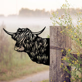 Funny Highland Cattle Metal Art, Farm Decoration, Metal Laser Cut Metal Signs Custom Gift Ideas