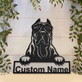 Presa Canario Dog Personalized Metal Wall Decor, Cut Metal Sign, Metal Wall Art, Metal House Sign, Metal Laser Cut Metal Signs Custom Gift Ideas