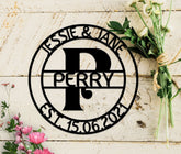 Personalized Family Name Metal Sign, Housewarming Gift, Metal Wall Art, Door Hanger, Wedding Gift, Metal Monogram Sign, Anniversary Gift, Laser Cut Metal Signs Custom Gift Ideas