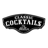 Personalized Cocktails Metal Bar Sign, Custom Pub, Tap, Metal Laser Cut Metal Signs Custom Gift Ideas