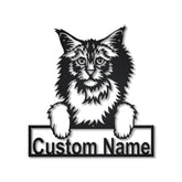 Personalized Norwegian Forest Cat Metal Sign Art, Custom Norwegian Forest Cat Metal Sign, Father's Day Gift, Pets Gift, Birthday Gift, Laser Cut Metal Signs Custom Gift Ideas