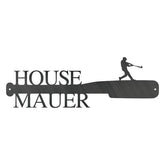 Baseball Bat Monogram Customized Metal Signs, Custom Metal Sign, Custom Signs, Metal Sign, Metal Laser Cut Metal Signs Custom Gift Ideas