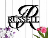 Last Name Metal Signsplit Letter Monogrampersonalized Home Decorporch Signliving Roomhousewarming Gift, Wedding Gift, Anniversary Gift, Laser Cut Metal Signs Custom Gift Ideas