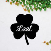 Personalized Leet Three Leaf Clover Shamrock Irish Celtic Metal Sign, Metal Laser Cut Metal Signs Custom Gift Ideas