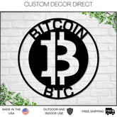 Aeticon PrintPrint Bitcoin Sign, Metal Bitcoin Sign, Personalized Bitcoin, Custom Cryptocurrency Sign, Bitcoin Gift, Bitcoin Wall Art, Bitcoin Crypto Metalsign Laser Cut Metal Signs Custom Gift Ideas