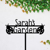 Ladybug Metal Garden Sign, Custom Garden Stake, Home Decor, Wedding Art Gift For Her, Gardening Lovers, Metal Laser Cut Metal Signs Custom Gift Ideas