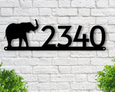 Elephant Address Sign, Metal Elephant Sign, Elephant Sign, Elephant D\u00e9cor, Custom Elephant Sign, Elephant Address Plaque, Personalized Sign, Laser Cut Metal Signs Custom Gift Ideas