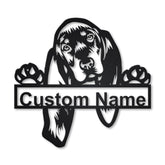 Personalized Black And Tan Coonhound Metal Sign Art, Custom Black And Tan Coonhound Metal Sign, Dog Gift, Birthday Gift, Animal Funny, Laser Cut Metal Signs Custom Gift Ideas