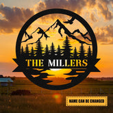 Personalized Name Forrest Deer Hunting Hunter Metal Sign, Custom Farm, Cabin, Metal Laser Cut Metal Signs Custom Gift Ideas
