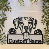 Rhodesian Ridgeback Dog Personalized Metal Wall Decor, Cut Metal Sign, Metal Wall Art, Metal House Sign, Metal Laser Cut Metal Signs Custom Gift Ideas