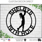 Aeticon PrintPrint Golf Sign, Golf Gift For Girls, Personalized Golf Sign For Girls Room, Metal Golf Sign, Coach Sign, Sports Decor, Golf Coach Sign, Girl Golf Laser Cut Metal Signs Custom Gift Ideas