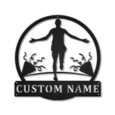 Personalized Marathon Sport Monogram Metal Sign Art, Custom Marathon Sport Metal Sign, Hobbie Gifts, Sport Gift, Birthday Gift, Laser Cut Metal Signs Custom Gift Ideas
