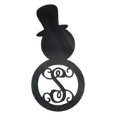 Snow Man Monogram Customized Metal Signs, Custom Metal Sign, Custom Signs, Metal Sign, Metal Laser Cut Metal Signs Custom Gift Ideas