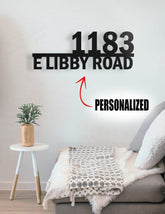 Custom Metal Home House Address Sign For Your Rock Or Wall Decorations