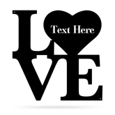 Love Monogram Cut Metal Sign Metal House Sign Decorations