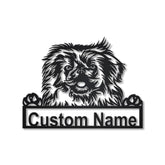 Personalized Pekingese Dog Metal Sign Art, Custom Pekingese Dog Metal Sign, Boxer Dog Funny, Dog Gift, Animal Custom, Laser Cut Metal Signs Custom Gift Ideas