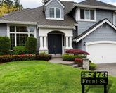 Lawn Mounted Metal Address Plaque, Personalized Metal Address Lawn Sign, Display Your Address And Street Name, Custom House Number Sign Gift, Metal Laser Cut Metal Signs Custom Gift Ideas