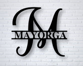 Personalized Signs For Home Last Name Metal Sign Metal Monogram Sign Family Name Sign Welcome Front Porch Sign Gift Decorations