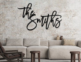 Custom Metal Name Sign Last Name Sign Wedding Last Name Sign Monogram Name Sign Housewarming Gift Wedding Gift Metal Sign Wall Art Decorations