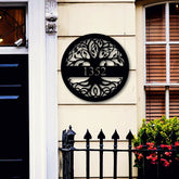 Metal Address Sign For House Tree Of Life House Number Sign Address Plaque Front Porch Decor Metal Signs Metal Address Numbers Decorations