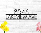 Metal Address Sign For House Numbers Sign Metal House Numbers Custom Address Numbers For House Decorations
