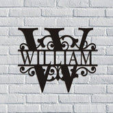 Custom Monogram Metal Sign Personalized Last Name Metal Signpersonalise Giftsgifts For Momgifts For Her Wedding Giftspersonalized Gifts Decorations